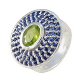 Multi Stone Halo Indian Silver multicolor Gems Eye catching Cocktail Ring Jewellery