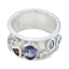 Multi Stone multiple Indian Silver multicolor Gemstones Versatile Bubble Band Jewelry