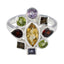 Multi Stone navratna African Sterling Silver multicolor Gemstones Eye catching Cocktail Ring Jewellery