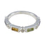 Multi Stone quarter Turkish Silver multicolor Gems Dainty Trendy Band Jewelry