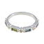 Multi Stone quarter Japanese 925 Sterling Silver multicolor Gemstone Dainty Trendy Band Jewelry