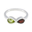 Multi Stone Toi et Moi American 925 Silver multicolor Gemstone Dainty Contemporary Ring Jewelry