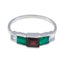 Multi Stone Penta Turkish 925 Sterling Silver multicolor Gemstone Delicate Feminine Ring Jewellery