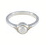 Pearl Solitaire Moroccan Sterling Silver White Gemstones Featherlight Abstract Ring Jewelry