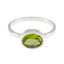Peridot Solitaire Turkish 925 Silvers Green Gemstones Dainty Abstract Ring Jewellery