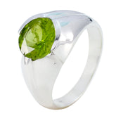 Peridot Solitaire Moroccan Sterling Silver Green Gems Eye catching Contemporary Ring Jewellery