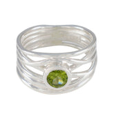 Peridot Solitaire Spanish 925 Silver Green Gemstone Eye catching Rope Wire Band Jewellery