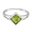 Peridot Solitaire American 925 Sterling Silver Green Gems Dainty Artisan Ring Jewellery