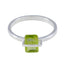 Peridot Solitaire Turkish 925 Silver Green Gemstone Dainty Romantic Ring Jewellery