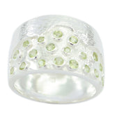 Peridot multiple Moroccan 925 Sterling Silver Green Gemstone Essential Signet Ring Jewelry