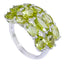 Peridot multiple German 925 Silver Green Gemstone Minimal Romantic Ring Jewellery