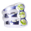 Peridot Trilogy German 92.5 Silver Green Gemstone Statement Retro Ring Jewelry