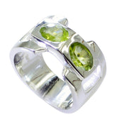 Peridot Toi et Moi Moroccan Sterling Silver Green Gemstone Essential Modern Ring Jewelry