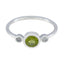 Peridot Trilogy Turkish 92.5 Silver Green Gems Elegant Fairytale Ring Jewelry