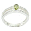 Peridot Halo French 925 Sterling Silver Green Gems Featherlight Luxurious Ring Jewelry
