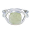 Lemon Quartz Solitaire Egyptian 925 Silver Yellow Gemstone Classic Abstract Ring Jewellery