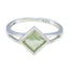 Prehnite Solitaire Korean Silver Green Gemstone Dainty Boho Ring Jewelry