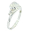 Rainbow Moonstone Solitaire Turkish 925 Silver White Gemstones Delicate Graceful Ring Jewelry