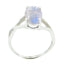 Rainbow Moonstone Solitaire Japanese Silver White Gems Delicate Romantic Ring Jewellery