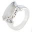 Rainbow Moonstone Solitaire Mexican 92.5 Silver White Gemstone Essential Filigree Ring Jewellery