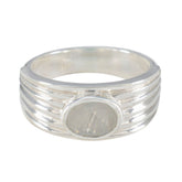 Rainbow Moonstone Solitaire African 925 Sterling Silver White Gemstone Eye catching Engagement Ring Jewelry