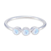 Rainbow Moonstone multiple Japanese Sterling Silver White Gemstones Elegant Sophisticated Ring Jewellery