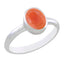 Roter Onyx Solitär Japanischer 925 Silber Rote Edelsteine Zarter Anmutiger Ring Schmuck
