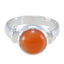 Red onyx Solitaire French 925 Sterling Silver Red Gems Tiny Contemporary Ring Jewelry
