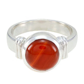 Red onyx Solitaire Russian 925 Sterling Silver Red Gemstone Eye catching Abstract Ring Jewellery