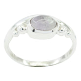 Rosenquarz Solitär Türkisches Sterling Silber Rosa Edelsteine Zarter, anspruchsvoller Ringschmuck