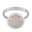 Rose Quartz Solitaire Moroccan 925 Silver Pink Gemstones Tiny Feminine Ring Jewelry