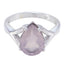 Rose Quartz Solitaire Egyptian 925 Silver Pink Gemstones Minimal Promise Ring Jewellery