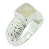 Rutile Quartz Solitaire German Sterling Silver Yellow Gems Eye catching Art Deco Ring Jewellery