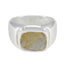 Rutile Quartz Solitaire Indian 92.5 Silver Yellow Gemstones Essential Trendy Ring Jewellery