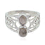 smoky quartz Toi et Moi Spanish 92.5 Silver Brown Gems Classic Filigree Ring Jewelry