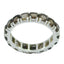 smoky quartz multiple Korean Silver Brown Gemstone Dainty Eternity Band Jewelry