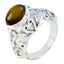 Tiger Eye Solitaire Moroccan 925 Silver Brown Gems Statement antique Ring Jewelry