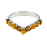 Tiger Eye multiple Turkish 92.5 Silver Brown Gems Dainty Luxurious Ring Jewellery