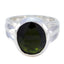 Tourmaline Solitaire Russian 92.5 Silver multicolor Gemstone Mid weight Fairytale Ring Jewelry