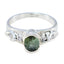 Tourmaline Solitaire Russian 925 Silver multicolor Gemstone Minimal Fairytale Ring Jewellery