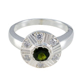 Tourmaline Halo Indian Sterling Silver multicolor Gemstone Featherlight Glamorous Ring Jewellery