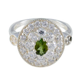 Tourmaline Halo Egyptian Silver multicolor Gemstones Classic Modern Ring Jewellery