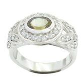 Tourmaline Halo Indian Sterling Silver multicolor Gemstones Classic Modern Ring Jewellery