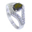 Tourmaline Halo German 925 Silver multicolor Gemstones Tiny Modern Ring Jewellery