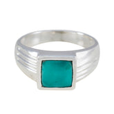 Turquoise Solitaire African Sterling Silver Blue Gems Classic Sophisticated Ring Jewellery