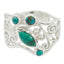 Turquoise quarter Middle Eastern 925 Silver Blue Gemstone Essential Filigree Ring Jewellery