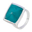 Turquoise Solitaire Egyptian 925 Sterling Silver Blue Gemstones Chunky Vintage Ring Jewelry