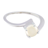 Pearl Solitaire Turkish 92.5 Silver White Gemstones Dainty Fairytale Ring Jewelry