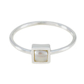 Pearl Solitaire Turkish Silver White Gemstone Elegant Fairytale Ring Jewellery