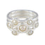 Pearl multiple African 925 Silver White Gemstone Eye catching Contemporary Ring Jewellery